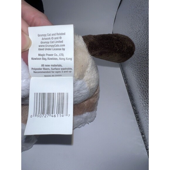 GRUMPY CAT Scrooge 9" Plush Stuffed Animal w/ Hat & Scarf Christmas New - Picture 9 of 10